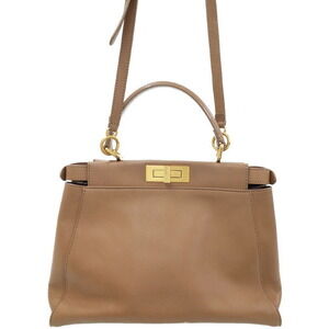 Fendi Peekaboo handbag ISeeU Leather 2way Shoulder Bag